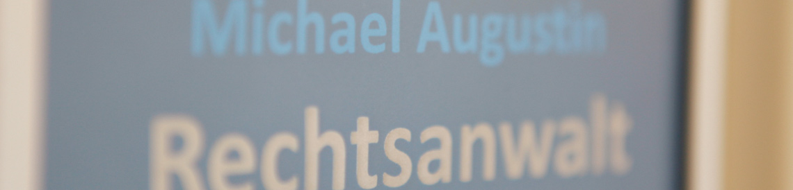 Rechtsanwalt Michael Augustin - Urheberrecht und Medienrecht - Banner
